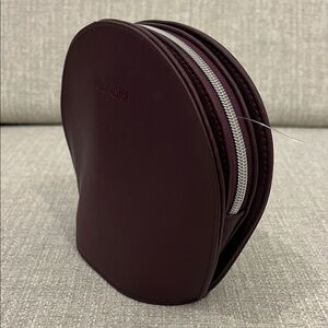 Lune + Aster Burgundy Cosmetic Bag